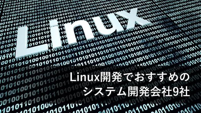Linux開発でおすすめのシステム開発会社