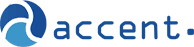 株式会社アクセントのロゴ