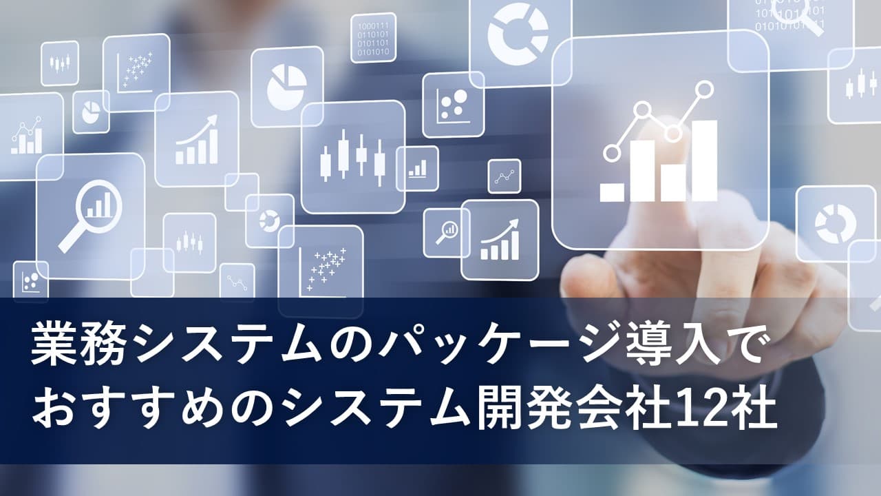 Cover Image for 業務システムのパッケージ導入でおすすめのシステム開発会社12社【2024年版】