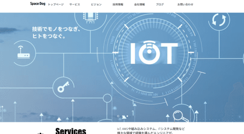株式会社Space Dogのサイト画像
