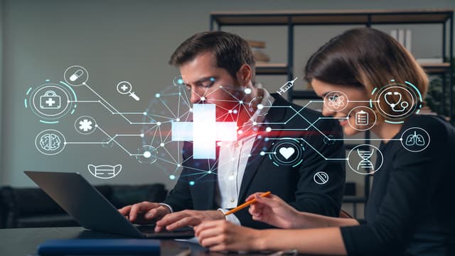 医療IT化における課題のイメージ図