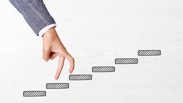 Web会議を導入する手順のイメージ図