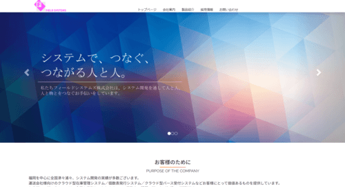 フィールドシステムズ株式会社のサイト画像