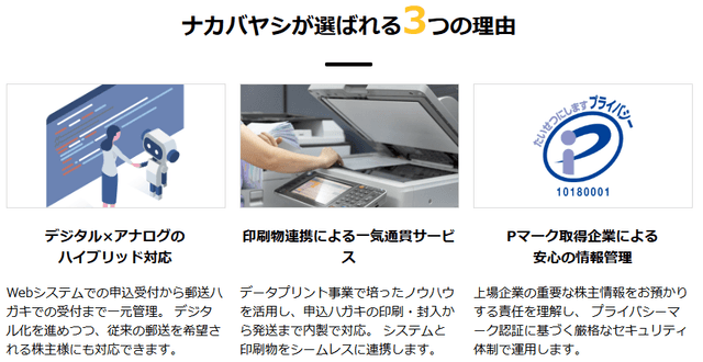 ナカバヤシ株式会社の選ばられ理由
