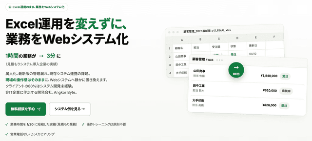 株式会社Angkor ByteのWebシステム化