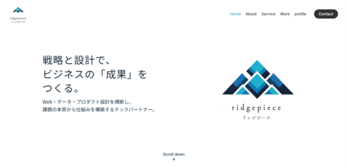 株式会社リッジピースのサイト画像