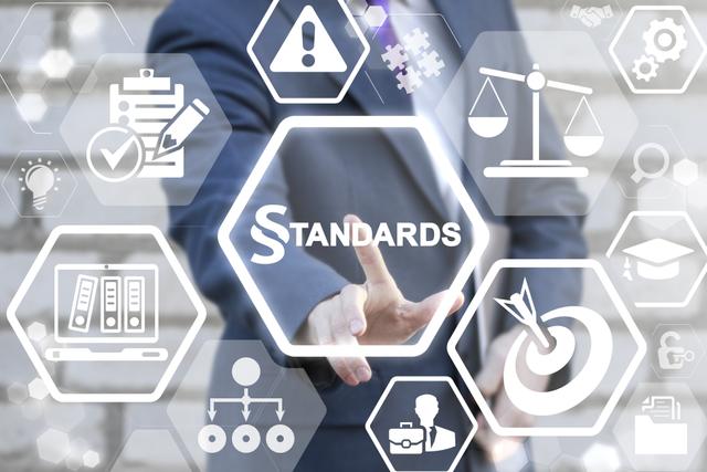 Standards,Law,Compliance,Regulations,Business,Concept.,Businessman,Touched,Paragraph,Standard