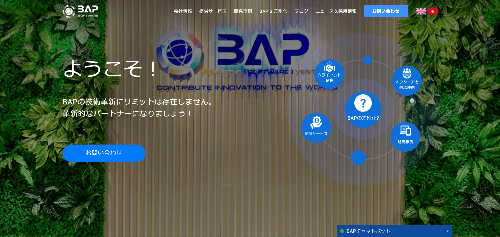株式会社BAP Solution Japanのサイト画像