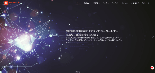 株式会社Miichisoft Japanのサイト画像