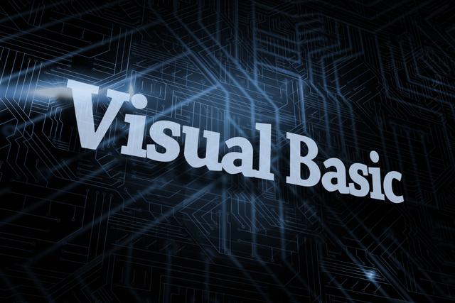 浮かび上がるVisual Basicの文字